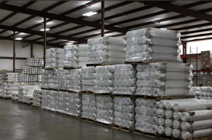 Pallets of poly wrap