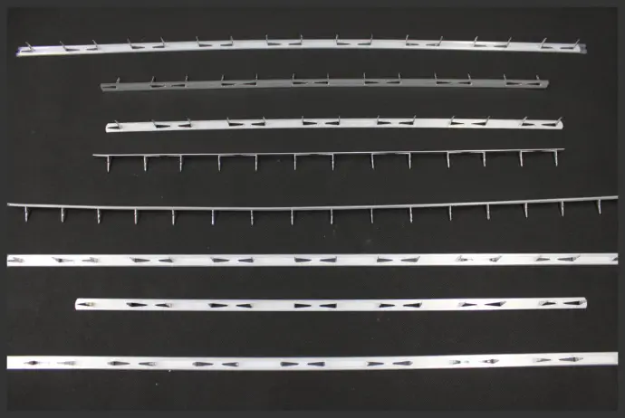 Our Paper and Metal tackstrip manufactured here in the USA!! Metal TackStrips are available in sleeved or unsleeved from 5" - 42" lengths Paper TackStrips - 1/2" or 3/8" in regular or economy versions.