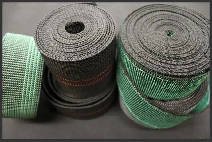 Whitaker Sales has one of the most extensive inventories of webbing available for the furniture industry. Stretch or non-stretch, seat or back, we have what you need to build a quality, comfortable seat.